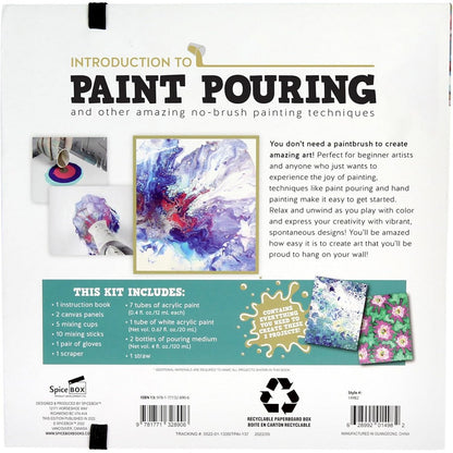 SpiceBox Paint Pouring – Kids Creative Fluid Art & Craft Pouring Kit