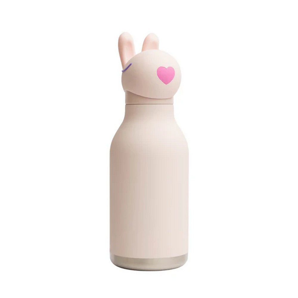 Asobu Bunny Bestie Bottle 16oz – Cute & Durable Stainless Steel Water Bottle for Kids, Leak-Proof, Easy to Carry, Perfect for School & Daily Use