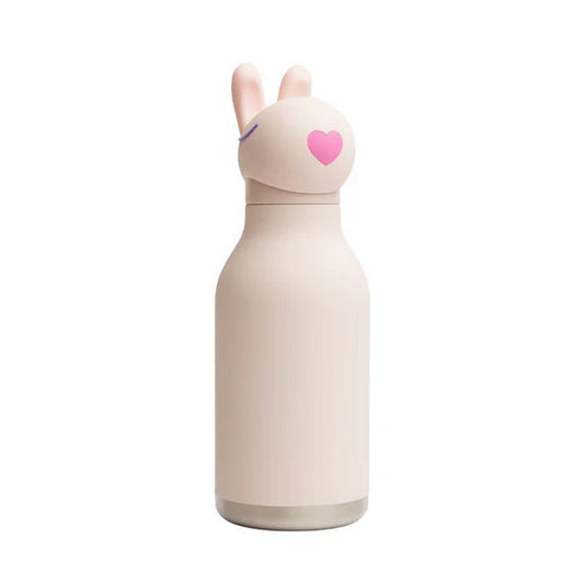 Asobu Bunny Bestie Bottle 16oz – Cute & Durable Stainless Steel Water Bottle for Kids, Leak-Proof, Easy to Carry, Perfect for School & Daily Use