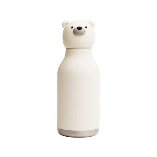 Asobu Bear Bestie Bottle 16oz – Stainless Steel Kids Water Bottle, Cute Bear Design, Leak-Proof, Easy to Carry, Ideal for School, Travel & Everyday Use