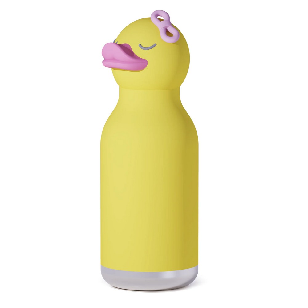 Asobu Ducky Bestie Bottle 16oz – Stainless Steel Kids Water Bottle, Cute Duck Design, Leak-Proof, Easy to Carry, Perfect for School, Travel & Daily Use