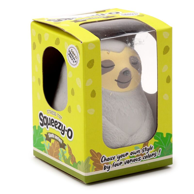 Puckator Maltose Squeezy Stretchy Cute Sloth Toy – Soft Squishy Stress Relief Toy for Kids, Assorted - 1 Piece