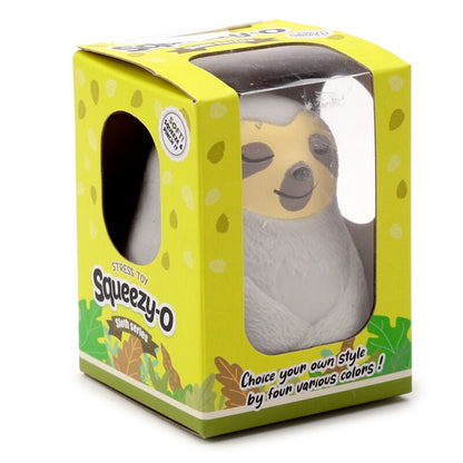 Puckator Maltose Squeezy Stretchy Cute Sloth Toy – Soft Squishy Stress Relief Toy for Kids, Assorted - 1 Piece