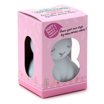 Puckator Squeezy Stretchy Cute Bunny Rabbit Toy – Stress Relief Squishy for Kids, Assorted - 1 Piece