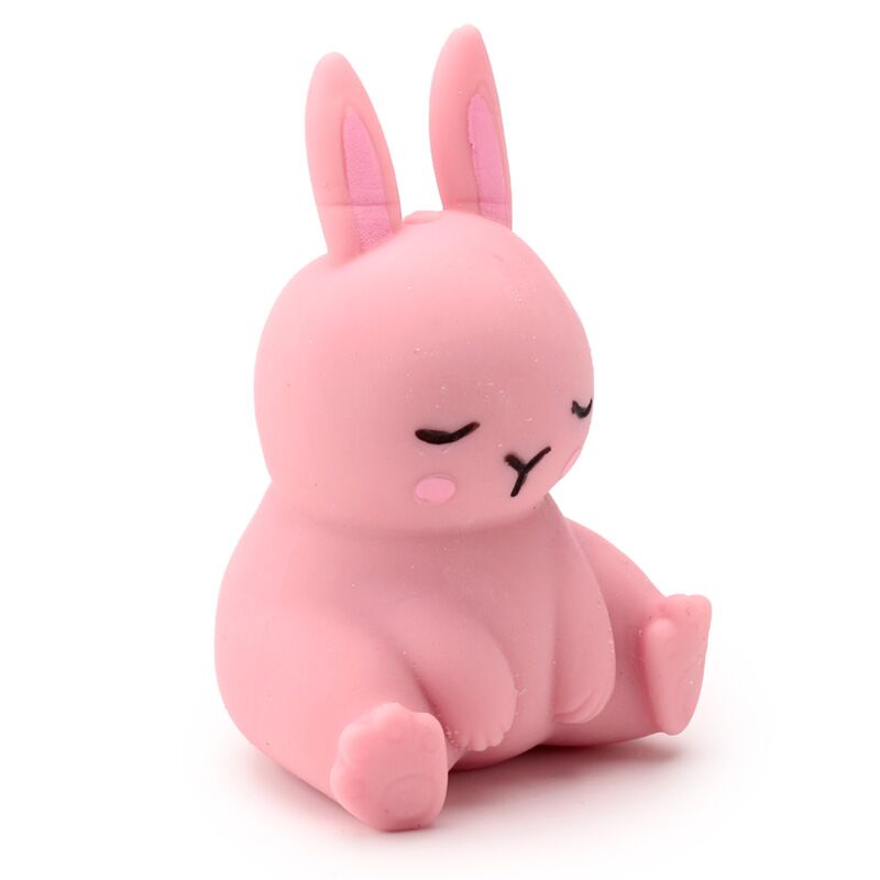 Puckator Squeezy Stretchy Cute Bunny Rabbit Toy – Stress Relief Squishy for Kids, Assorted - 1 Piece