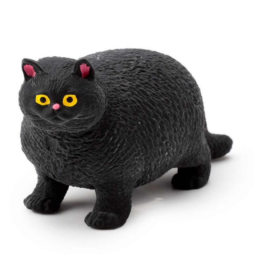 Puckator Stretchy Fat Cat Toy – Soft Squishy Stretchable Cat Stress Relief Toy for Kids, Assorted - 1 Piece