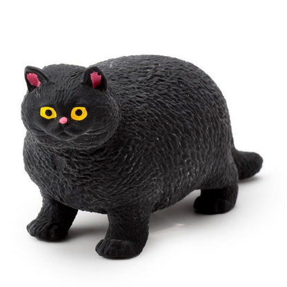 Puckator Stretchy Fat Cat Toy – Soft Squishy Stretchable Cat Stress Relief Toy for Kids, Assorted - 1 Piece