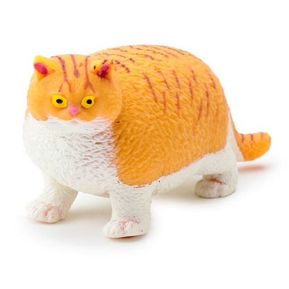 Puckator Stretchy Fat Cat Toy – Soft Squishy Stretchable Cat Stress Relief Toy for Kids, Assorted - 1 Piece