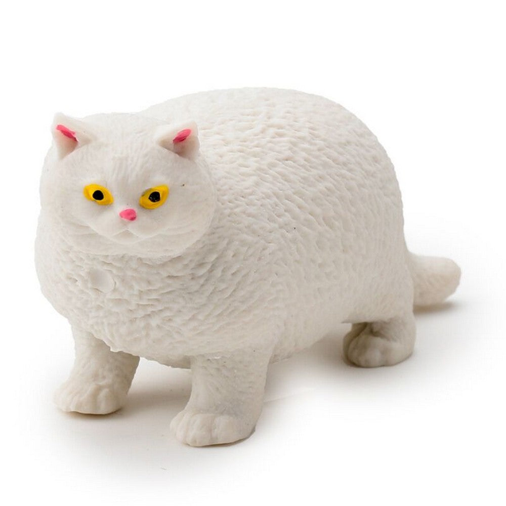 Puckator Stretchy Fat Cat Toy – Soft Squishy Stretchable Cat Stress Relief Toy for Kids, Assorted - 1 Piece