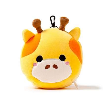 Puckator Relaxeazzz Giraffe Plush Travel Pillow & Eye Mask Set – Soft Comfortable Sleep Aid for Kids & Adults