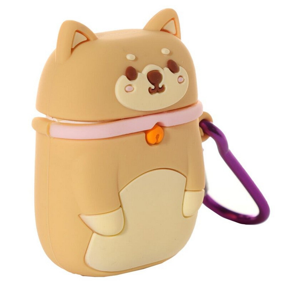 Puckator Shiba Inu Dog Silicone Case Cover for Wireless Earphones – Cute Protective AirPods Case