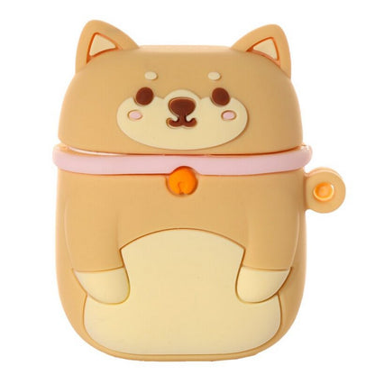 Puckator Shiba Inu Dog Silicone Case Cover for Wireless Earphones – Cute Protective AirPods Case
