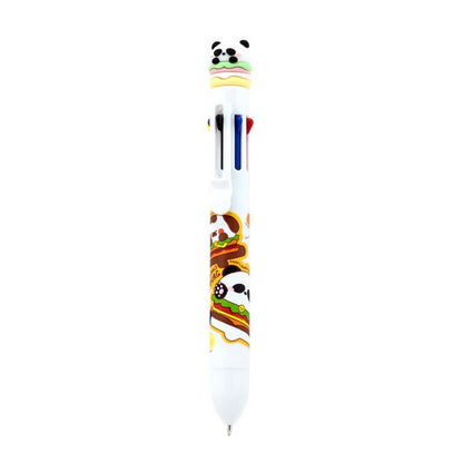 Puckator Cute Hamburger Design Multicolour Pen with Topper – Fun Kids Stationery Gift, Assorted - 1 Piece