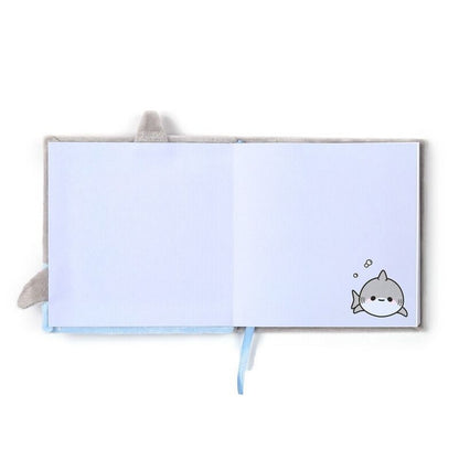 Puckator Adoramals Shark Plush Notebook – Soft Cover Journal with Cute Shark Design, Perfect for Kids & Teens’ Writing and Drawing