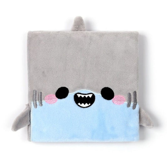 Puckator Adoramals Shark Plush Notebook – Soft Cover Journal with Cute Shark Design, Perfect for Kids & Teens’ Writing and Drawing