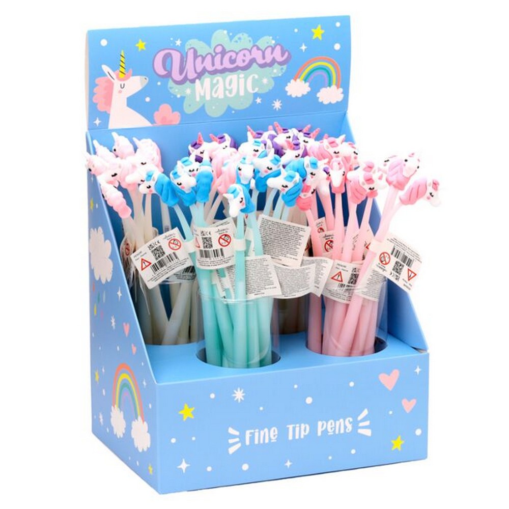 Puckator Unicorn Magic Fine Tip Pen – Cute Stationery for Kids & Gifts, Assorted - 1 Piece
