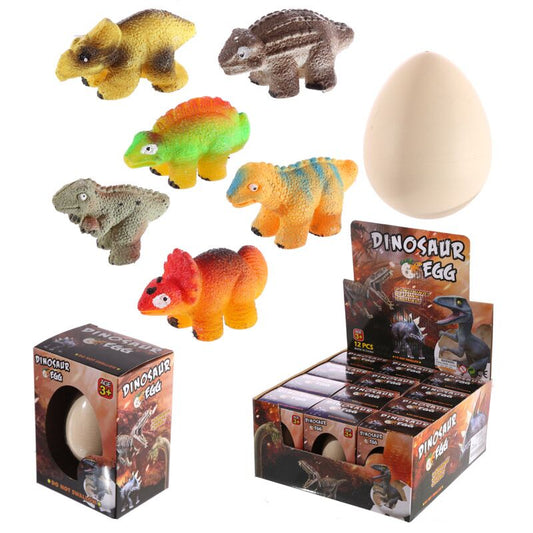 Puckator Large Dinosaur Hatching Egg – Interactive Dinosaur Toy for Kids, Assorted - 1 Piece