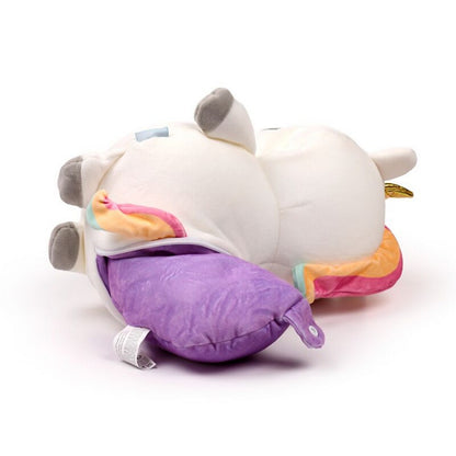 Puckator Swapseazzz Adoracorns Unicorn 2-in-1 Plush Travel Pillow & Toy – Soft Convertible Comfort for Kids