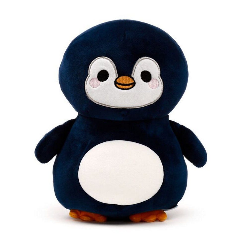 Puckator Swapseazzz Adoramals Ocean Penguin 2-in-1 Plush Travel Pillow & Toy – Soft Convertible Comfort for Kids