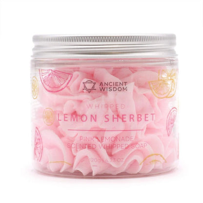 Puckator Pink Lemonade Sherbet Whipped Soap Jar – Refreshing Scented Moisturizing Hand Soap