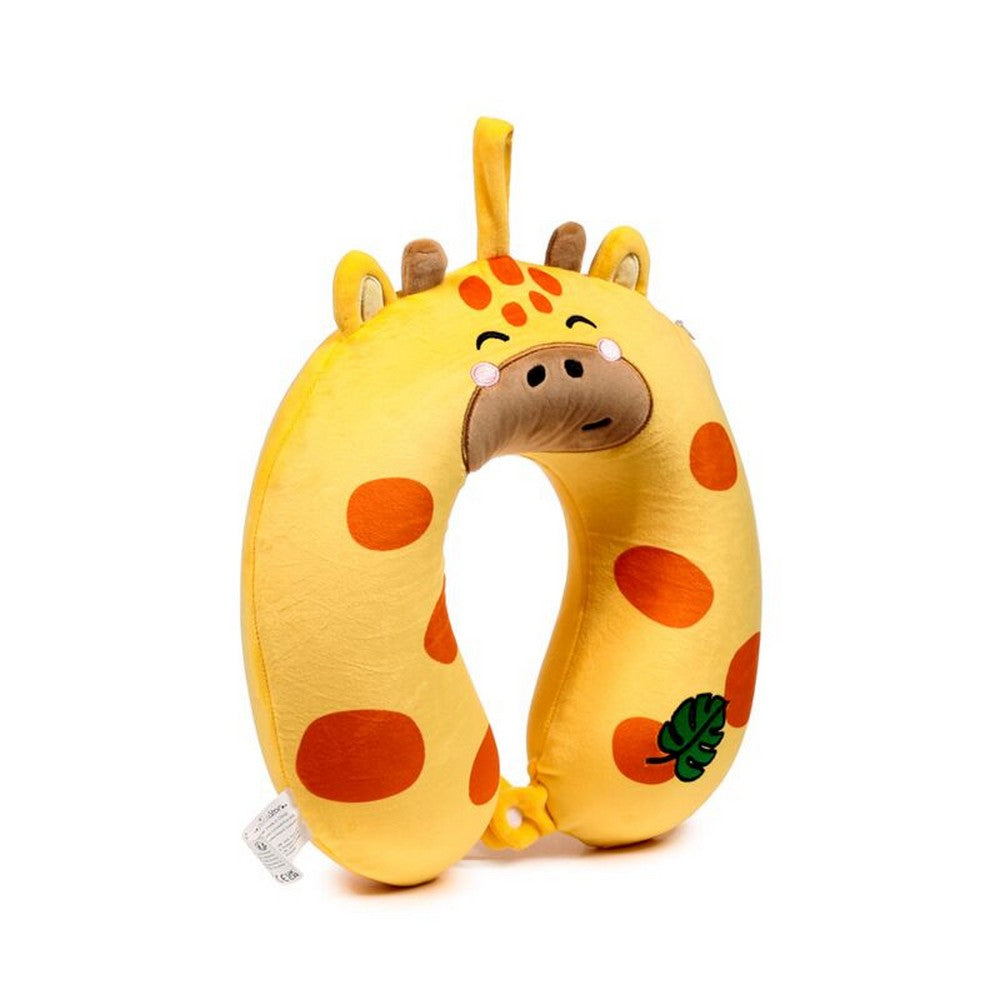 Puckator Relaxeazzz Raffi the Giraffe Adoramals Plush Memory Foam Travel Pillow – Soft Comfortable Neck Support for Kids & Adults