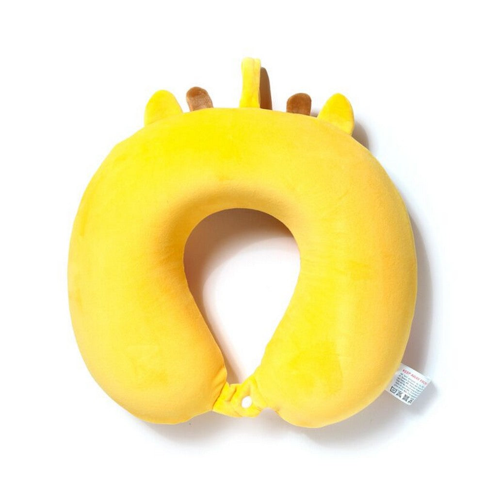 Puckator Relaxeazzz Raffi the Giraffe Adoramals Plush Memory Foam Travel Pillow – Soft Comfortable Neck Support for Kids & Adults