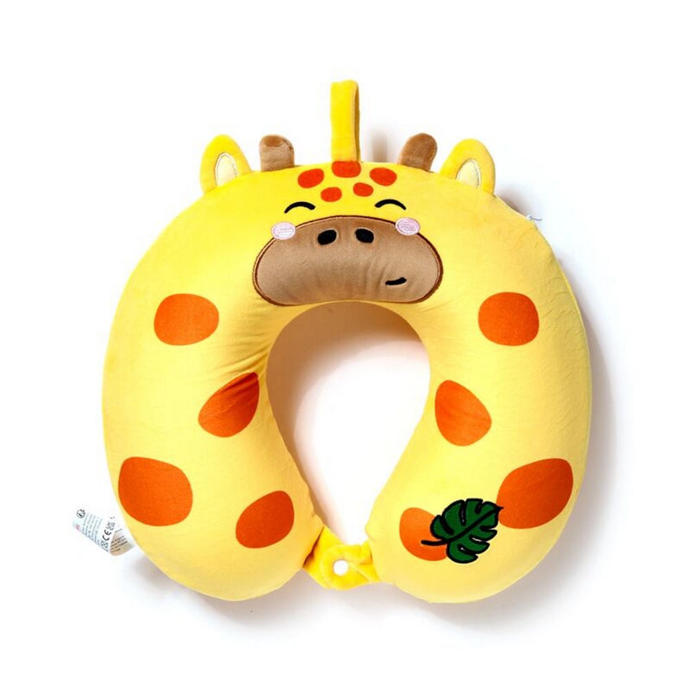 Puckator Relaxeazzz Raffi the Giraffe Adoramals Plush Memory Foam Travel Pillow – Soft Comfortable Neck Support for Kids & Adults