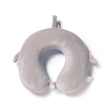 Puckator Relaxeazzz Archie the Shark Adoramals Plush Memory Foam Travel Pillow – Soft Neck Support for Kids & Adults