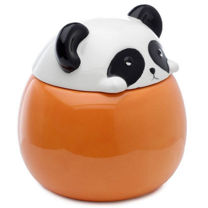 Puckator Adoramals Panda Peeping Lid Ceramic Mug – Cute Animal Design with Lid for Hot Beverages