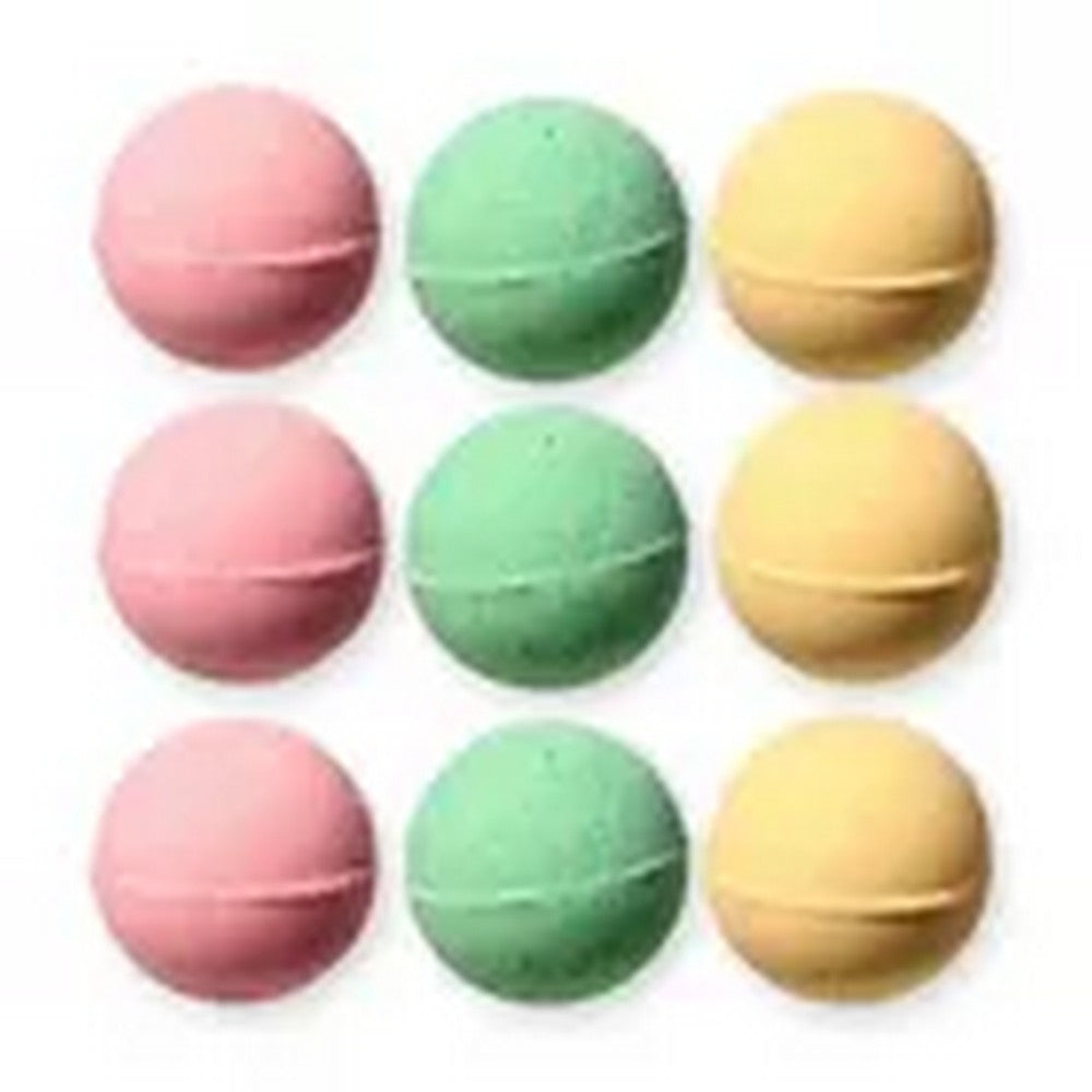 Puckator Set of 9 Butterfly Meadows Mini Bath Bombs with Almond Oil – Scented Relaxing Bath Fizzies Gift Set