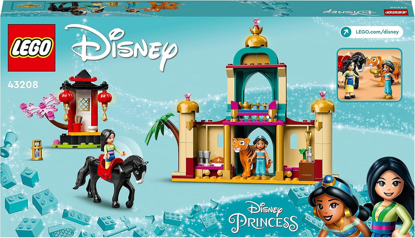 LEGO® | Disney Princess™ Jasmine and Mulan’s Adventure 43208 Building Blocks Toy Set; Toys for Boys, Girls, and Kids (176 Pieces)