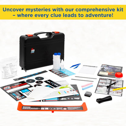 Spy Labs Master Detective Toolkit V2 | Forensic Science Kit | Gather & Document Evidence, Play | Fingerprints, Footprints, Tire Tracks | 32-Page Experiment Storybook