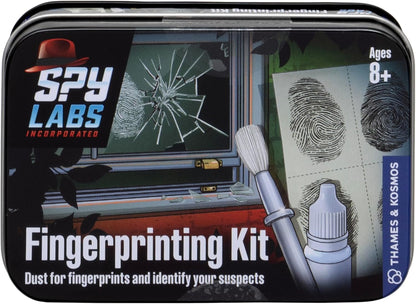 Thames & Kosmos Spy Labs Inc: Fingerprinting Kit Identify, Collect, Analyze Fingerprint Evidence | Essential Tools and Tricks of The Trade from The Detective Gear Experts for Young Investigators