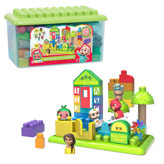 Just Play CoComelon Patch Academy, 53 Large Building Blocks Includes 6 Character Figures