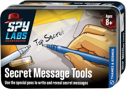 Thames & Kosmos Spy Labs Inc: Secret Message Tools Exchange Confidential Info w/Secret Pens | Essential Tools & Tricks of The Trade from The Detective Gear Experts for Young Investigators Medium