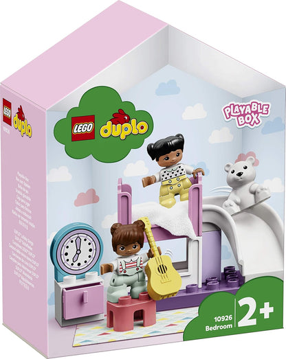 DUPLO Town Lego 10926 Bedroom Playable Dolls House Box for Toddlers 2+ Year Old, Large Bricks Learning Toy