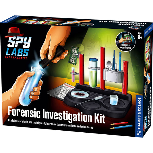 Thames & Kosmos Spy Labs Inc: Forensic Investigation Kit Includes Large Lab Setup to Collect & Analyze Evidence & Clues | Explore The Science of Detective Work | for Young Investigators