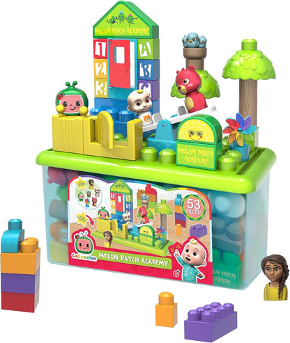 Just Play CoComelon Patch Academy, 53 Large Building Blocks Includes 6 Character Figures