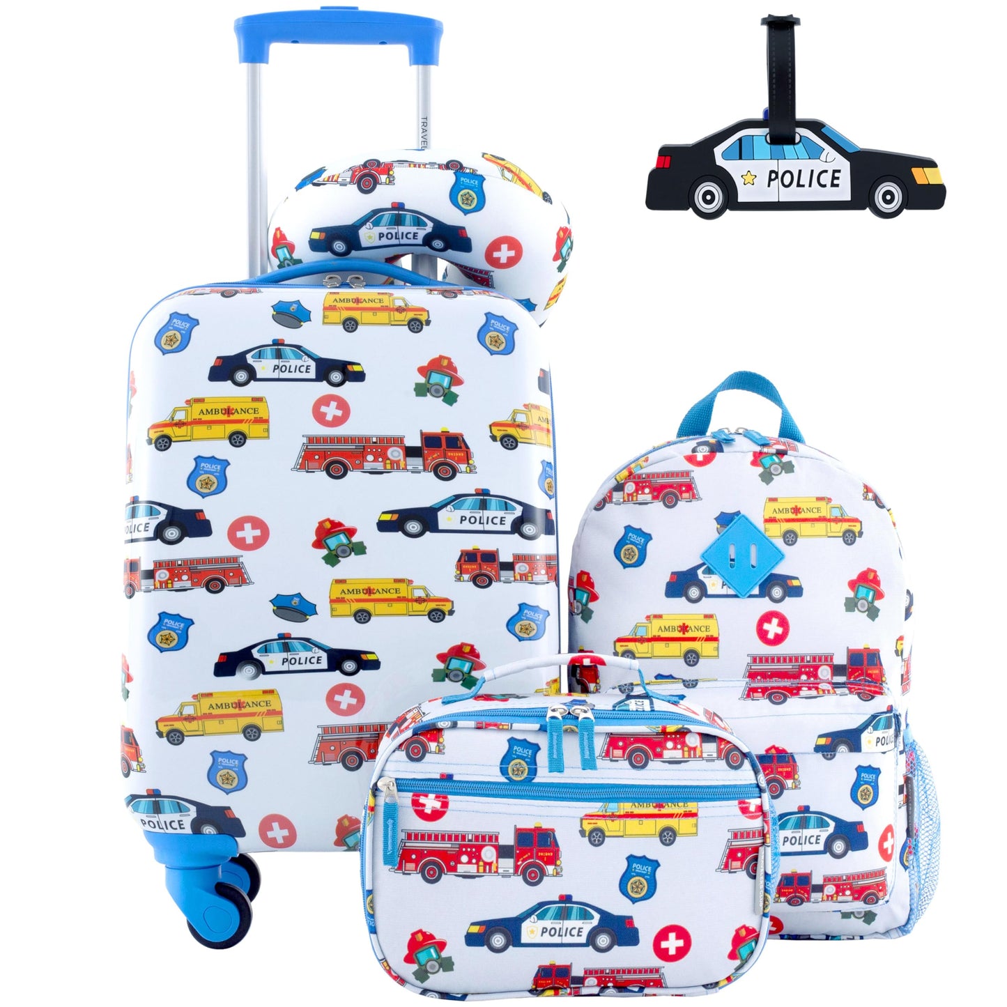 Travelers Club Unisex Kid's 5 Piece Luggage Travel Set