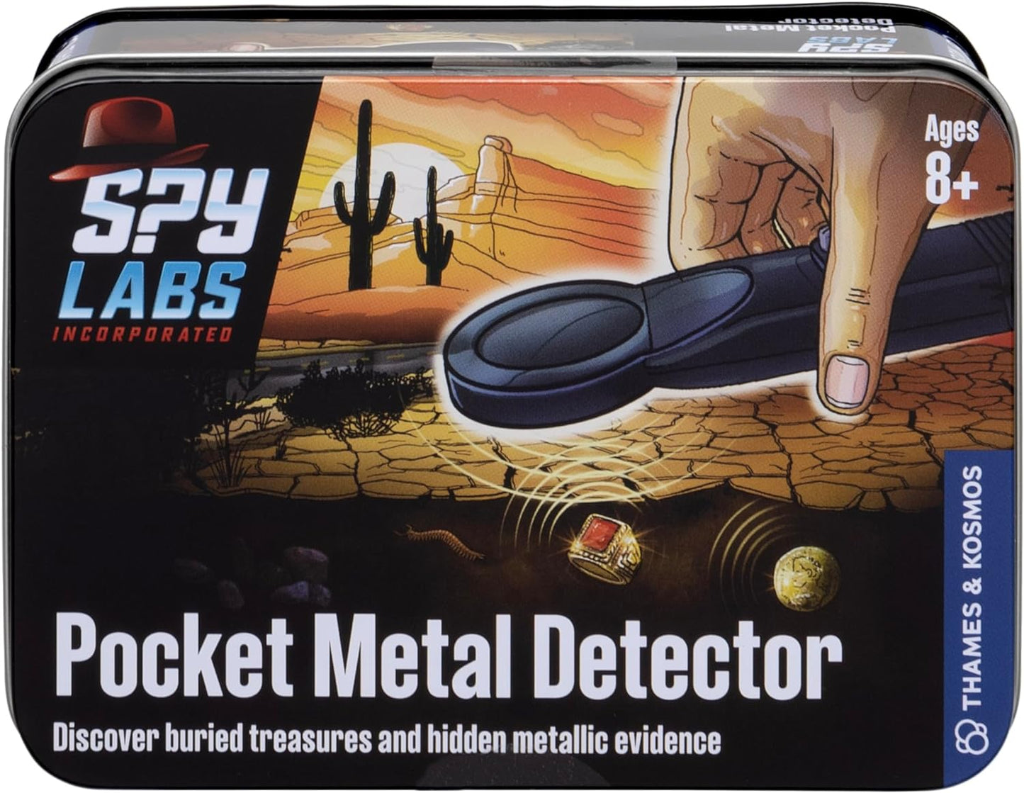 Thames & Kosmos Spy Labs Pocket Metal Detector : Educational Exploration Tool to Detect Metal Objects and Portable Spy Gadget for Kids