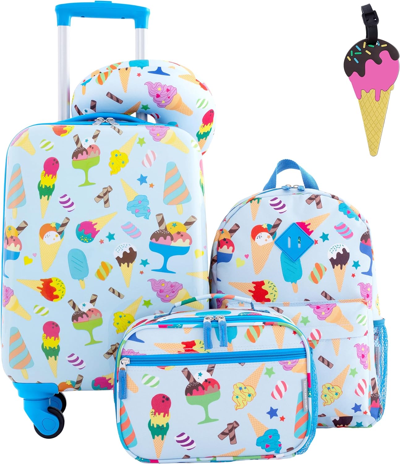 Travelers Club Unisex Kid's 5 Piece Luggage Travel Set