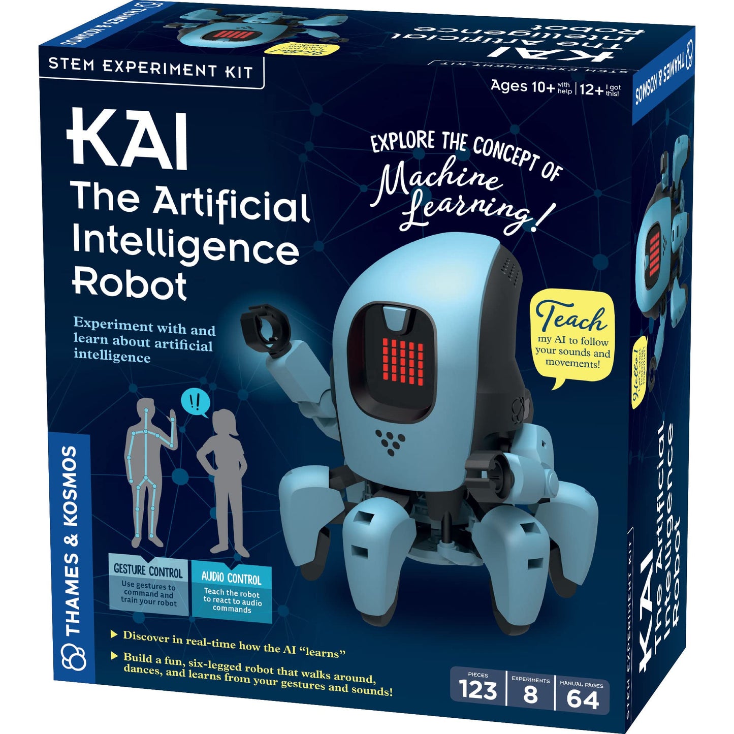 Thames & Kosmos KAI: Kosmos Artificial Intelligence Robot : Educational Robotics Toy and STEM Learning Kit for Kids to Build & Program AI Robot