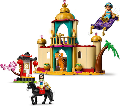 LEGO® | Disney Princess™ Jasmine and Mulan’s Adventure 43208 Building Blocks Toy Set; Toys for Boys, Girls, and Kids (176 Pieces)