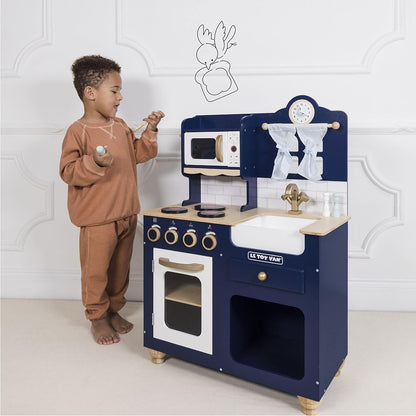 Le Toy Van - Wooden Oxford Kitchen Pretend Play Set | Kids Cooking Role Play Toy - Suitable For 3 Years +