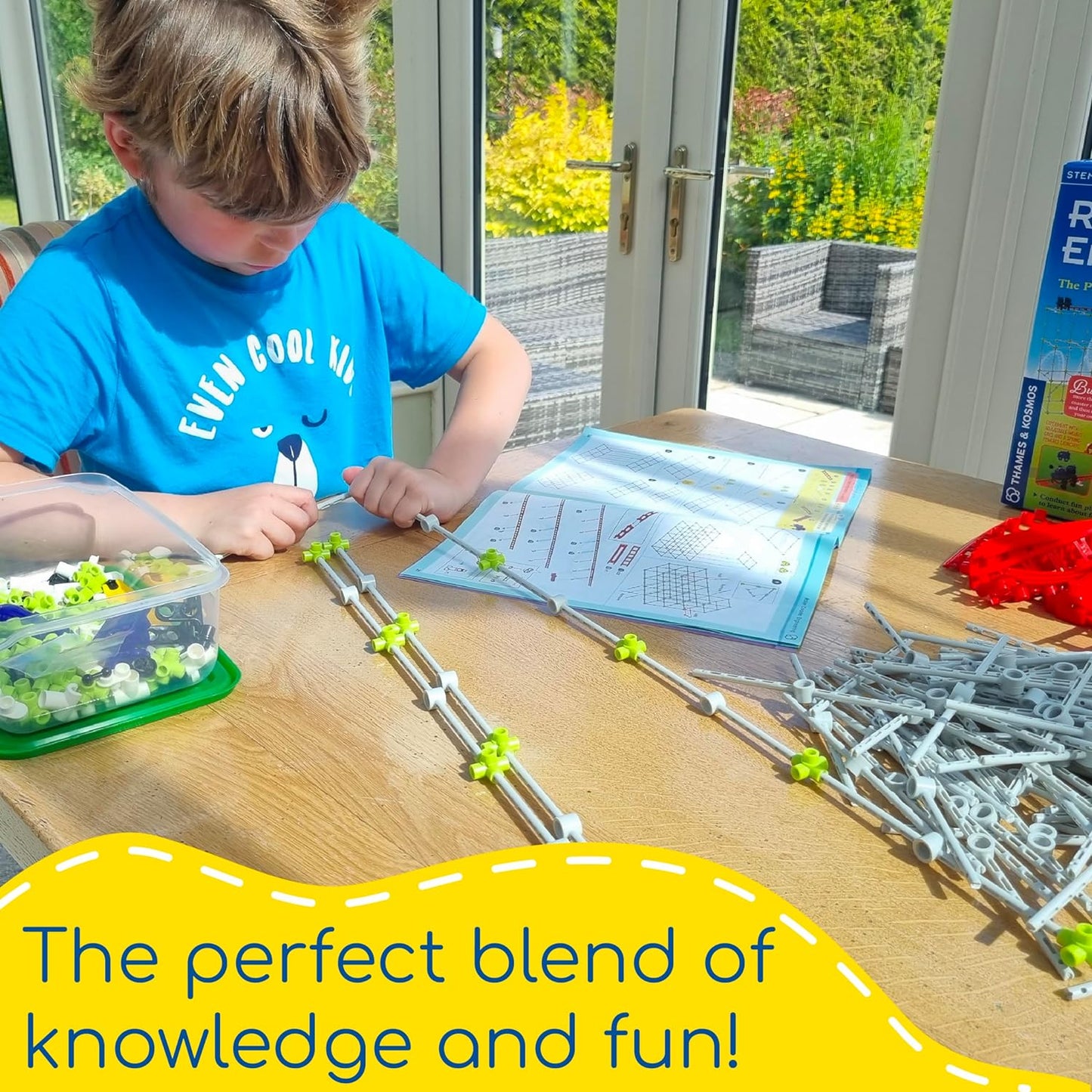 Thames & Kosmos Roller Coaster Engineering STEM Kit | Design, Build, Experiment w/ Working Roller Coaster Models | Explore Physics, Forces, Motion, Energy, Velocity & More | Solve Building Challenges