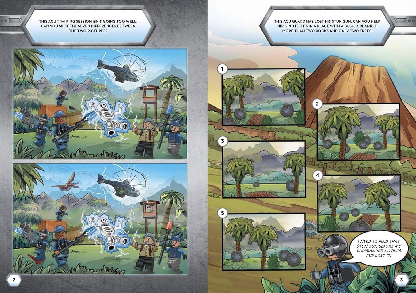 LEGO® Jurassic World™: Dinosaur Adventures Activity Book (with ACU guard minifigure)