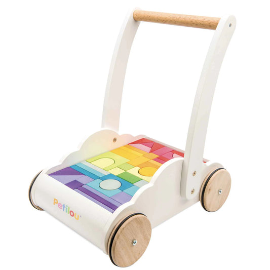 Le Toy Van Rainbow Baby Walker & Puzzle 45 Blocks