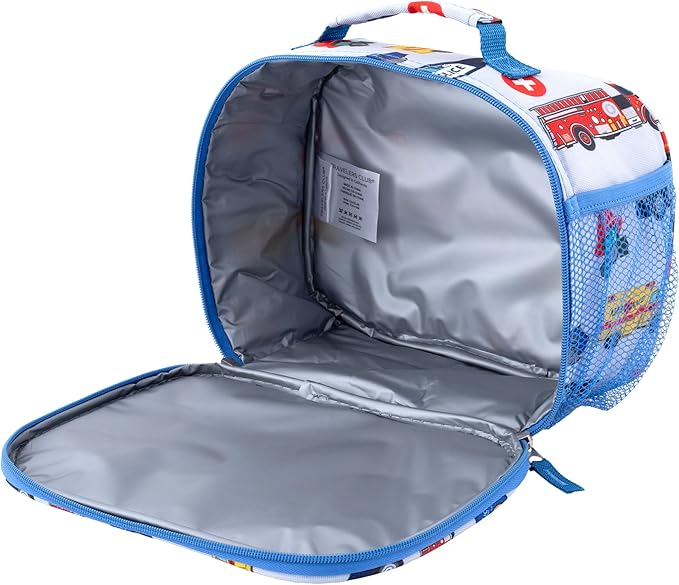 Travelers Club Kids Luggage With 360° 4 Wheel Spinner, Neck Pillow & Luggage Tag Cars