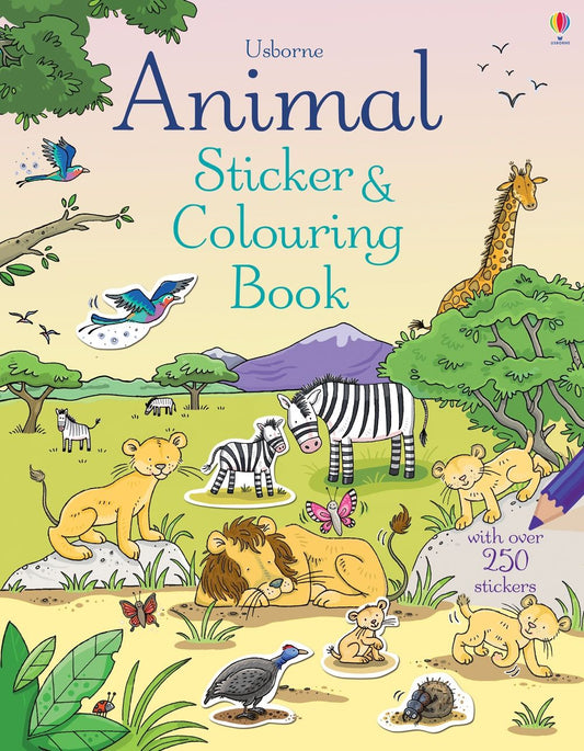Usborne Animal Sticker & Coloring Book
