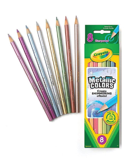 Crayola 8 Count Metallic Colored Pencils